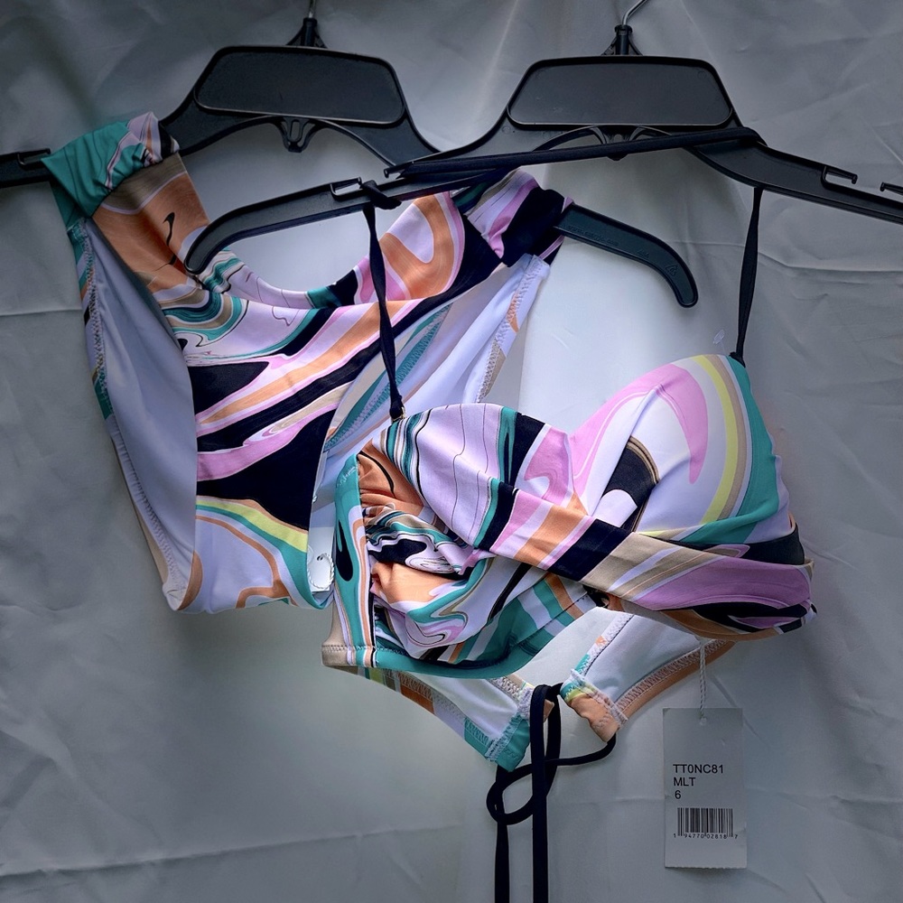 Trina Turk two piece bandana bikini.